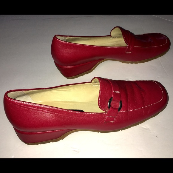 9.5 Women’s RED PETER KAISER Flat Rubber sole Shoe - Picture 7 of 8